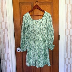 Floral Green Dress